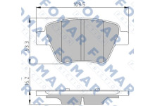 Гальмівні колодки задні VW Caddy 1.9 /2.0 III 2003-