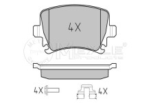 Тормозные колодки задние VW Caddy 1.9/2.0TDI 2003-