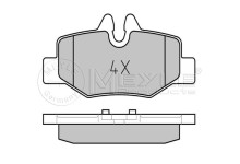 Тормозные колодки задние MB Vito 639 2.2CDI 2004-