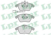 Тормозные колодки передние VW Caddy 1.9/2.0TDI 2003-