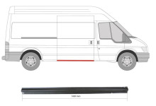 Поріг розсувних дверей R Transit V184/V347 (довжина = 143мм)