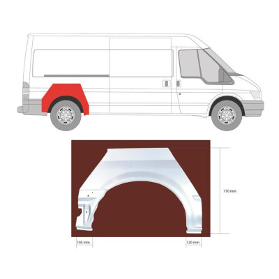 Арка заднього крила середня/довга база R Transit 2000-2014