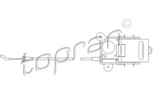 Ручка бічних дверей L внутрішня з тросиком VW LT 28-35 1996-2006