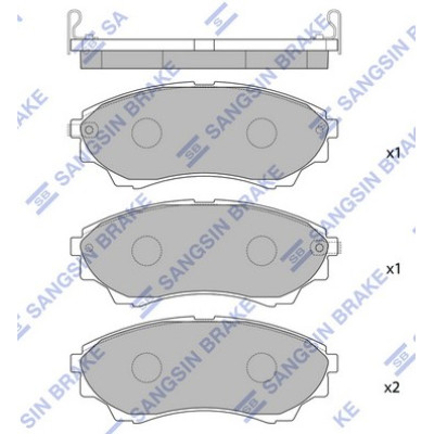 Гальмівні колодки передні Ford Ranger 2.5 2006-